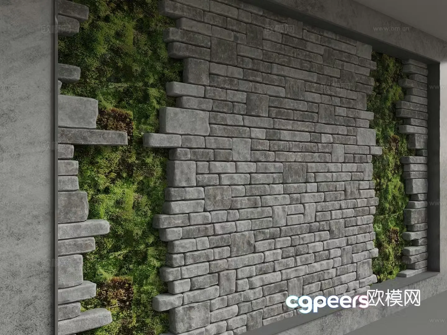 Modern background wall 3d model
