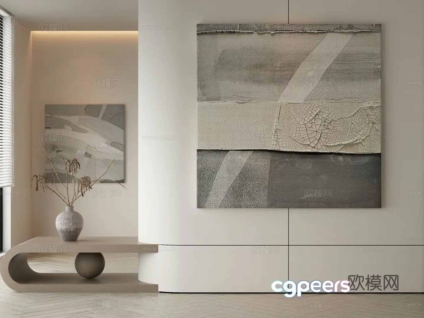Modern decorative painting 3d model