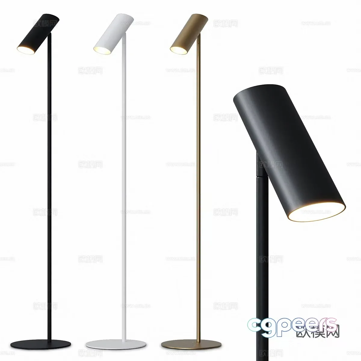Modern minimalist floor lamp 3d model