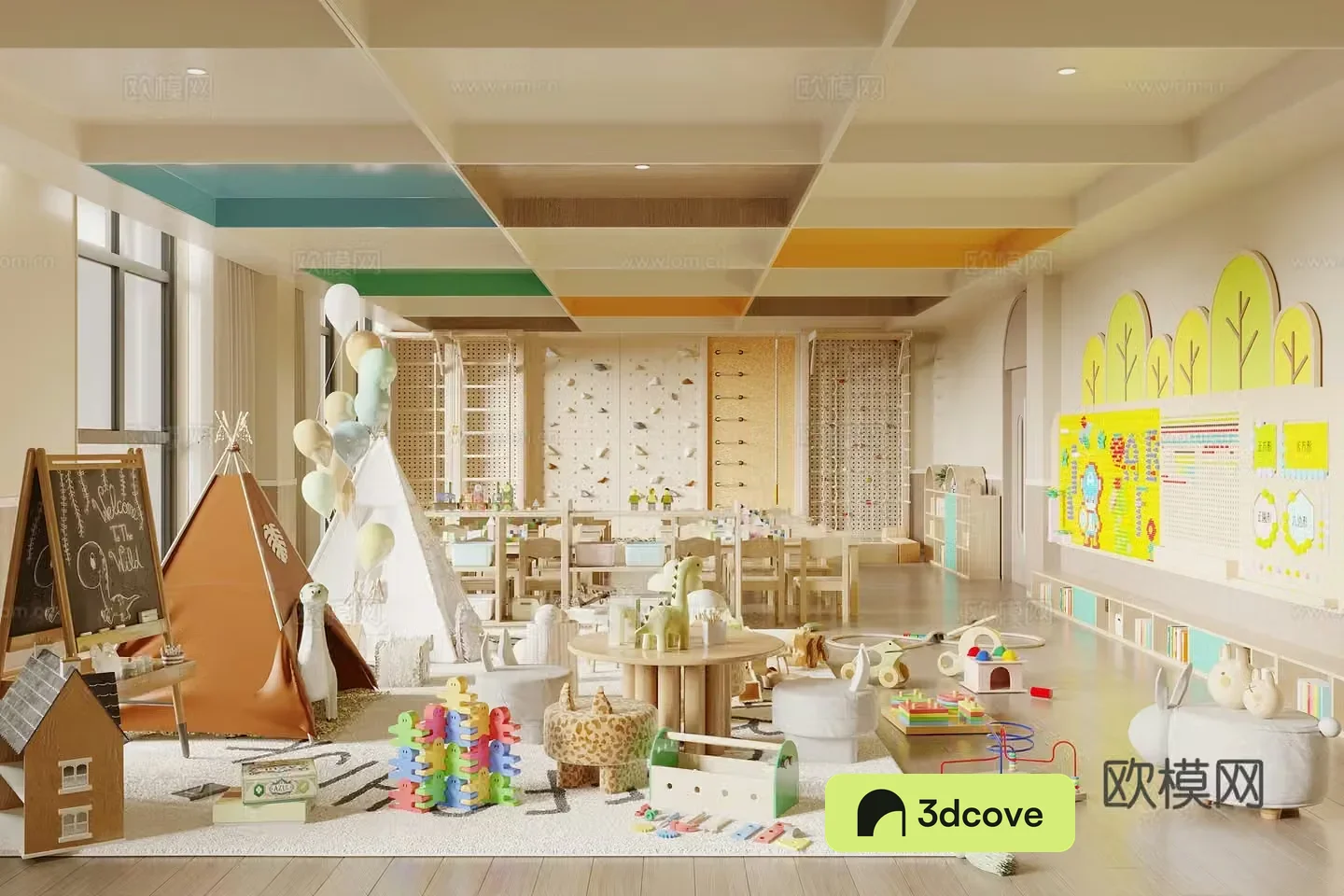 Modern children’s entertainment room