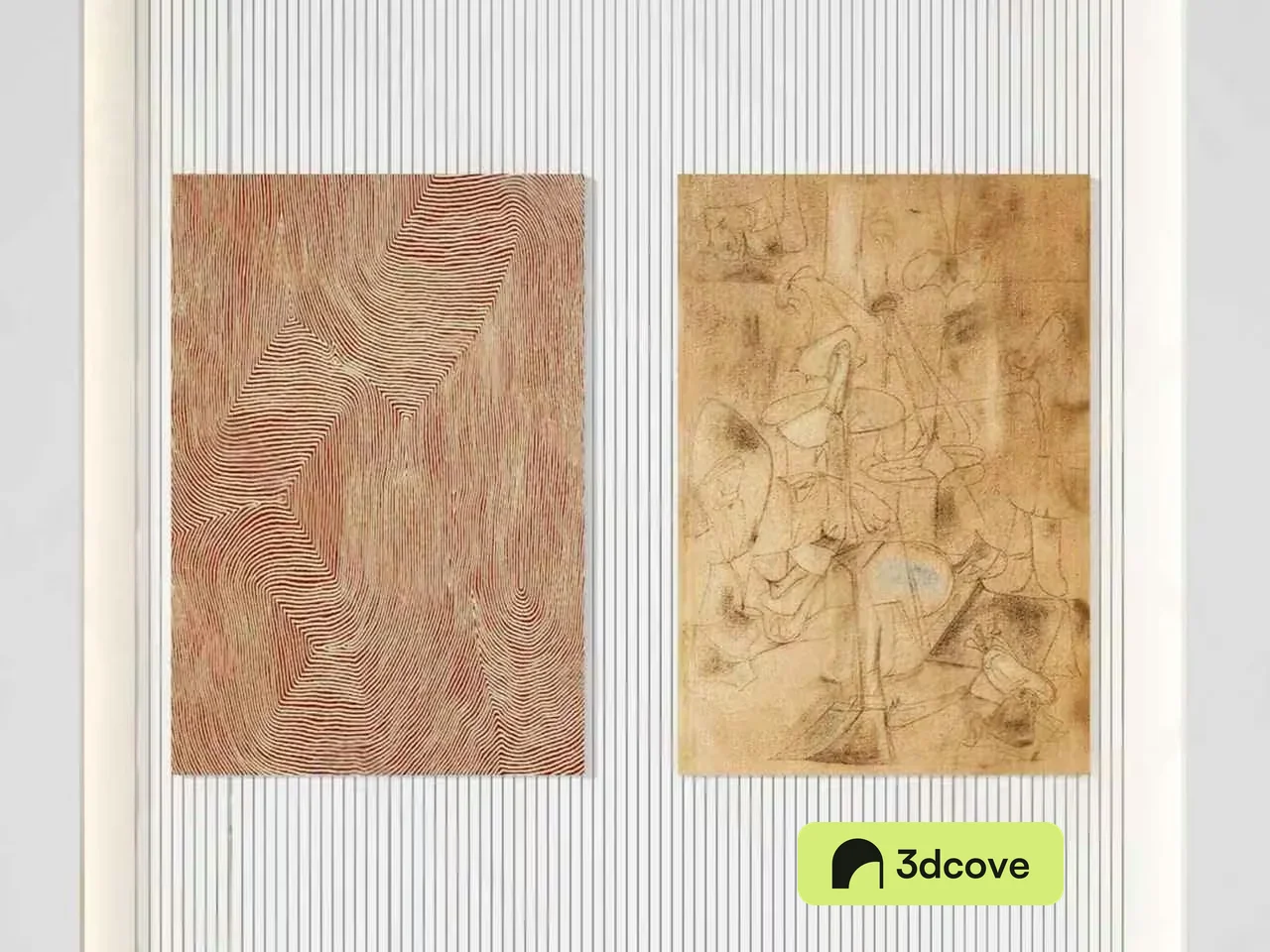 Two Abstract Art Pieces