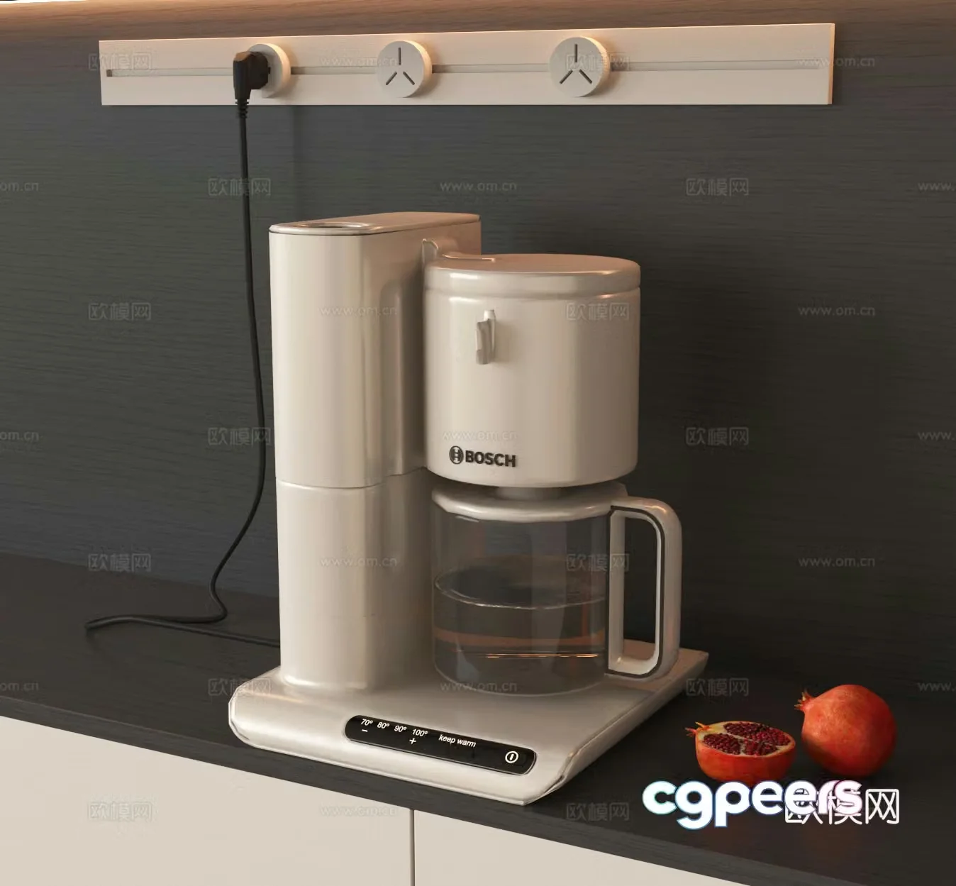 Constant temperature kettle electric kettle 3D model