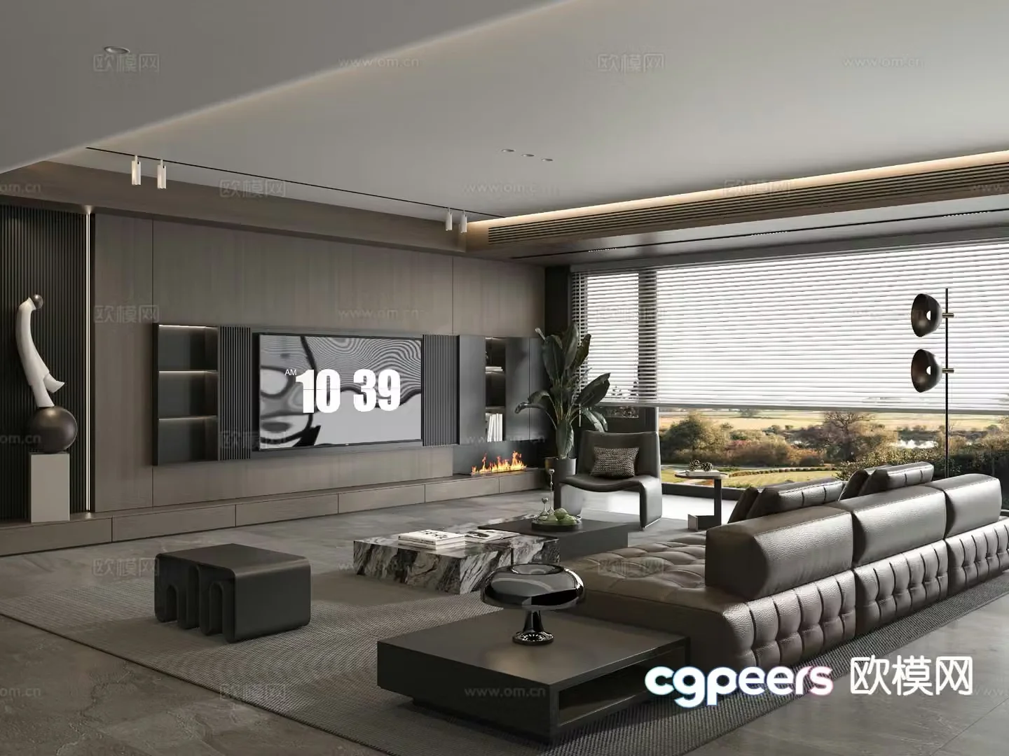 Italian living room 3d model