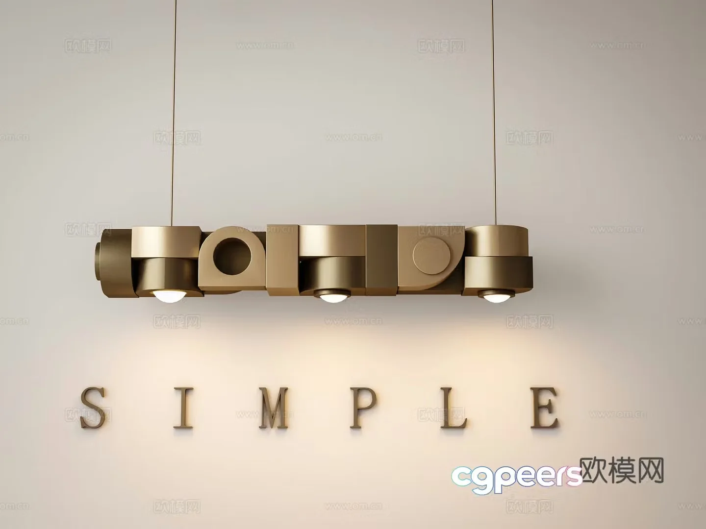 Industrial style chandelier Art chandelier Metal chandelier 3d model