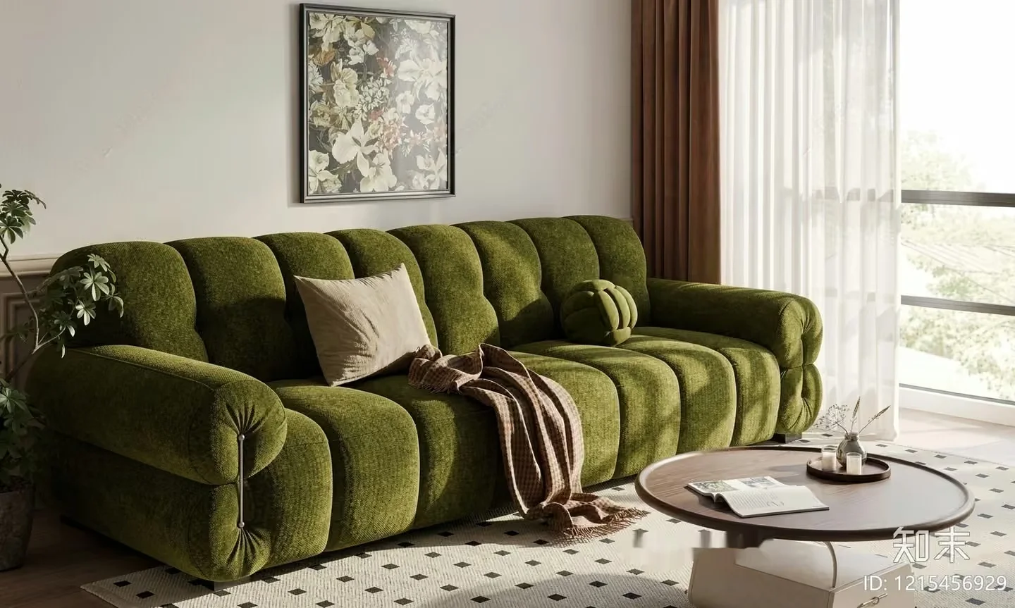 Modern Living Room 3D Model – 14154 – VRAY Render