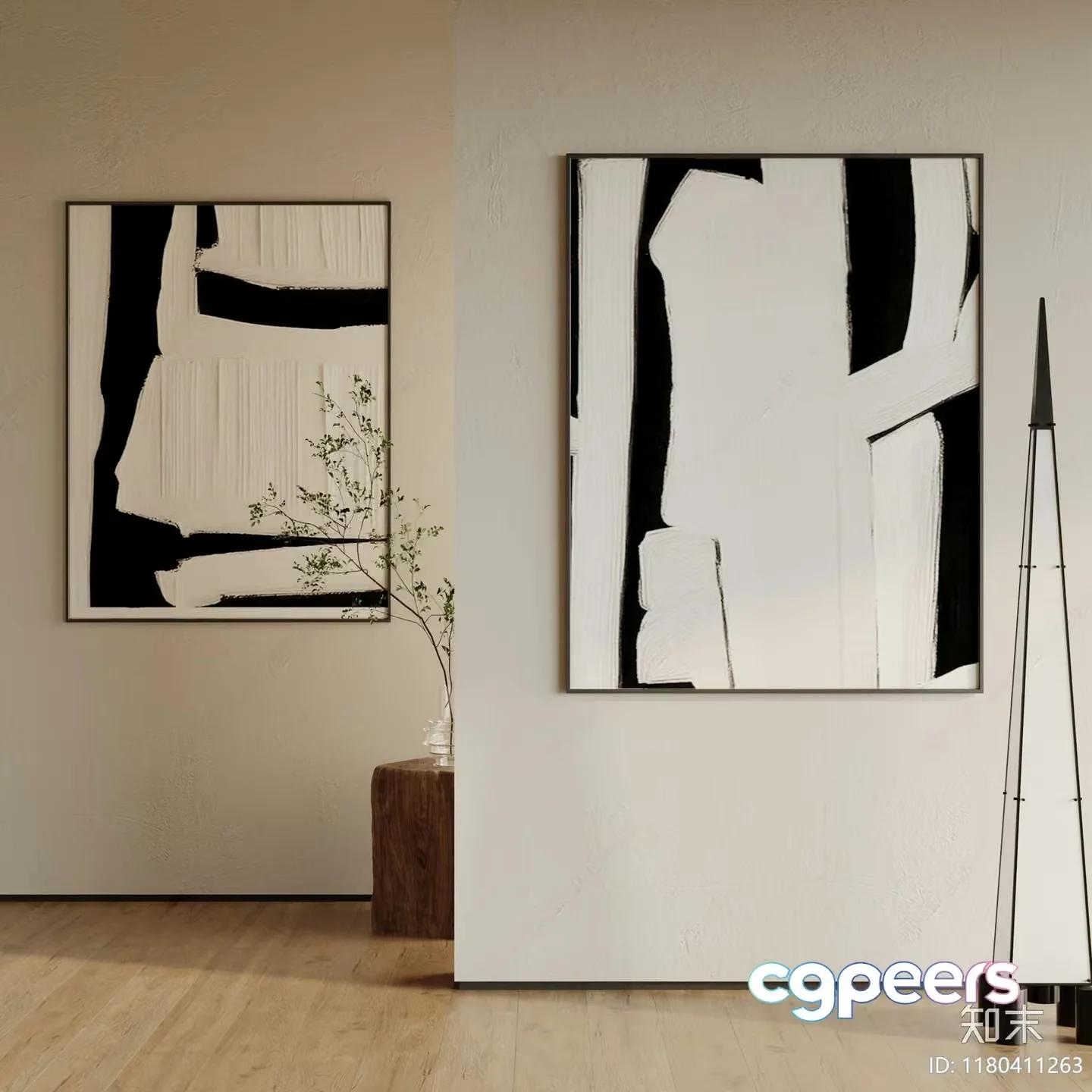 Abstract Art Gallery 3D Model – 4774 – CORONA Render