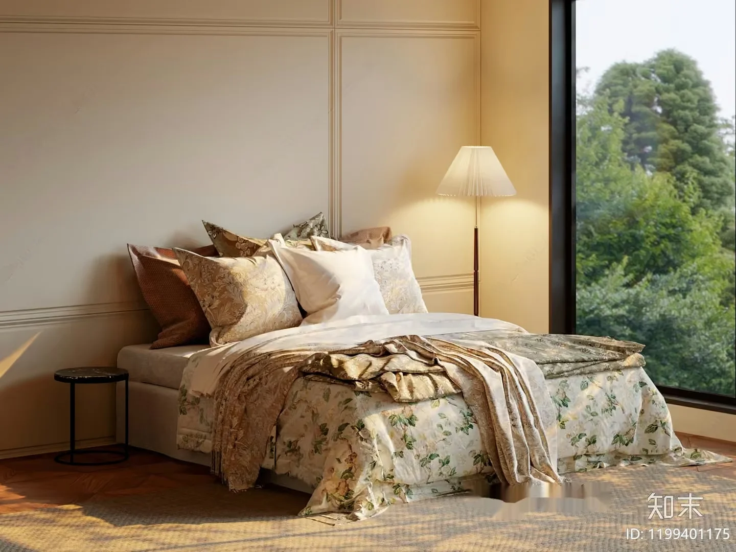 Cozy Bedroom 3D Model – 13802 – CORONA Render
