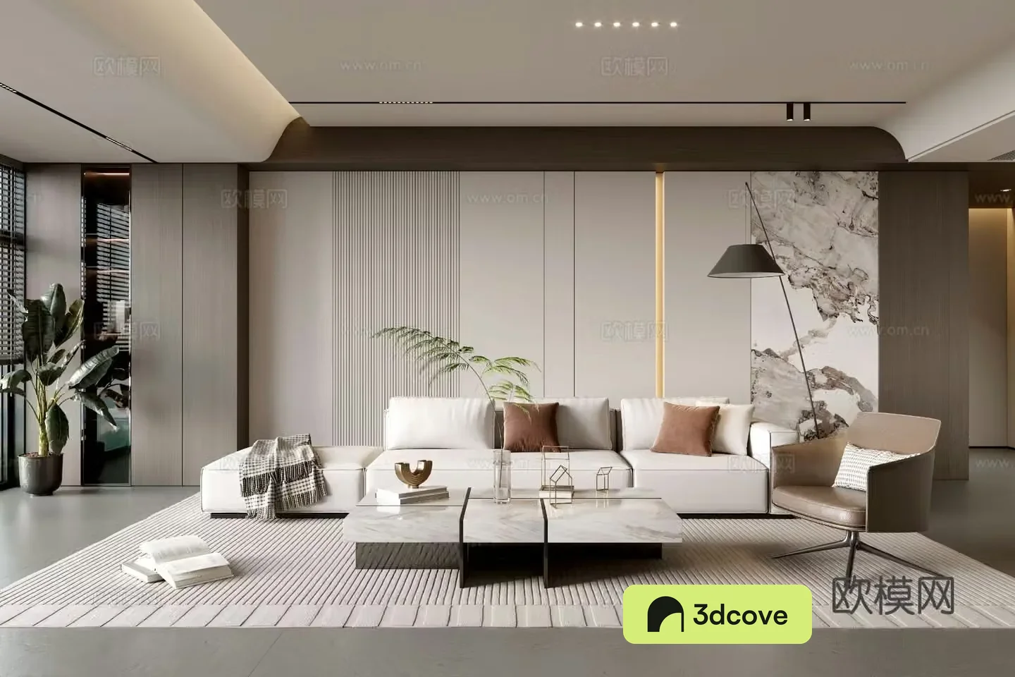Modern simple living room balcony cabinet sofa combination coffee table sofa background wall
