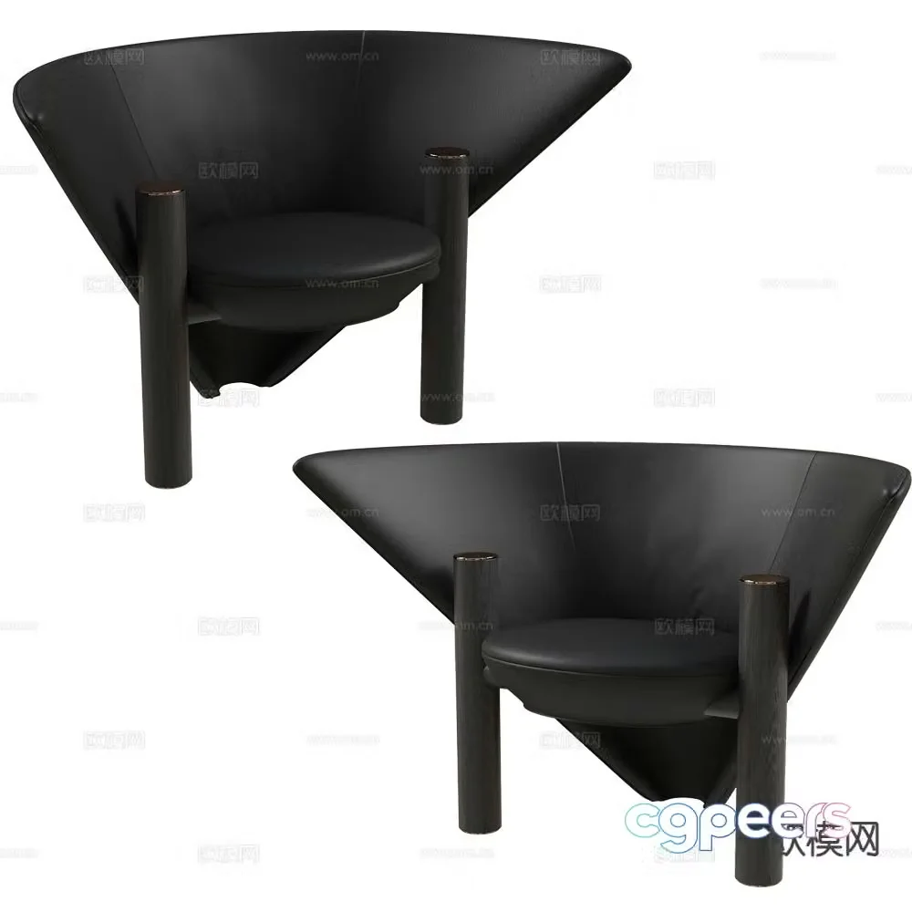 Paolo Castelli lounge chair 3d model