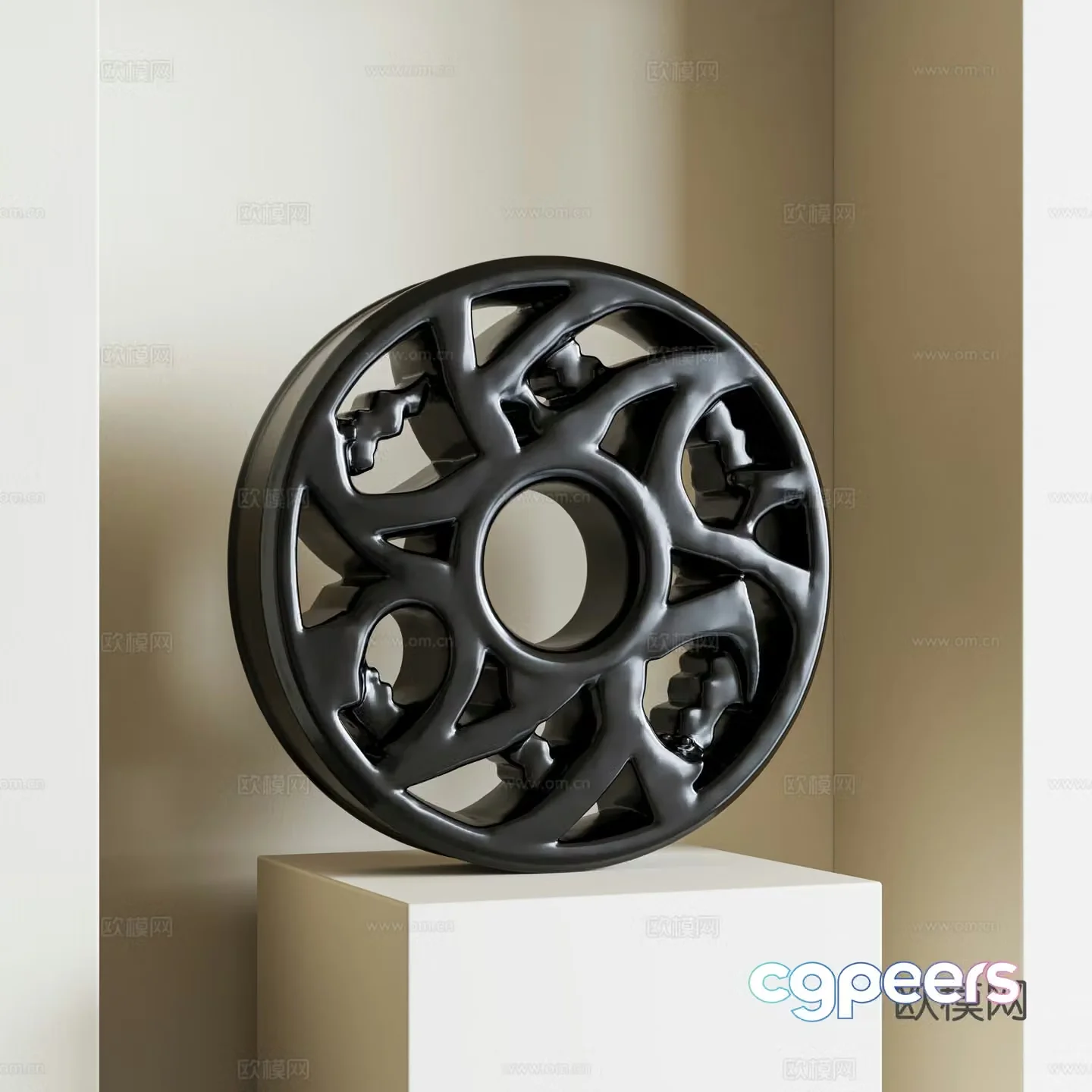 Modern sculpture ornaments Italian light luxury sculpture ornaments Metal sculpture ornaments Wood sculpture ornaments 3D model
