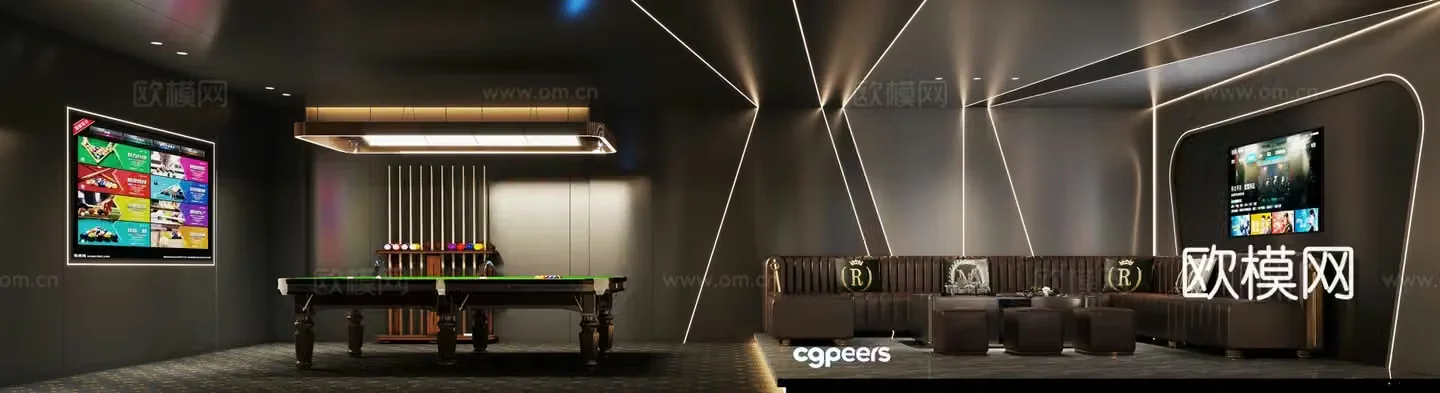 Billiards room k song room 3D model