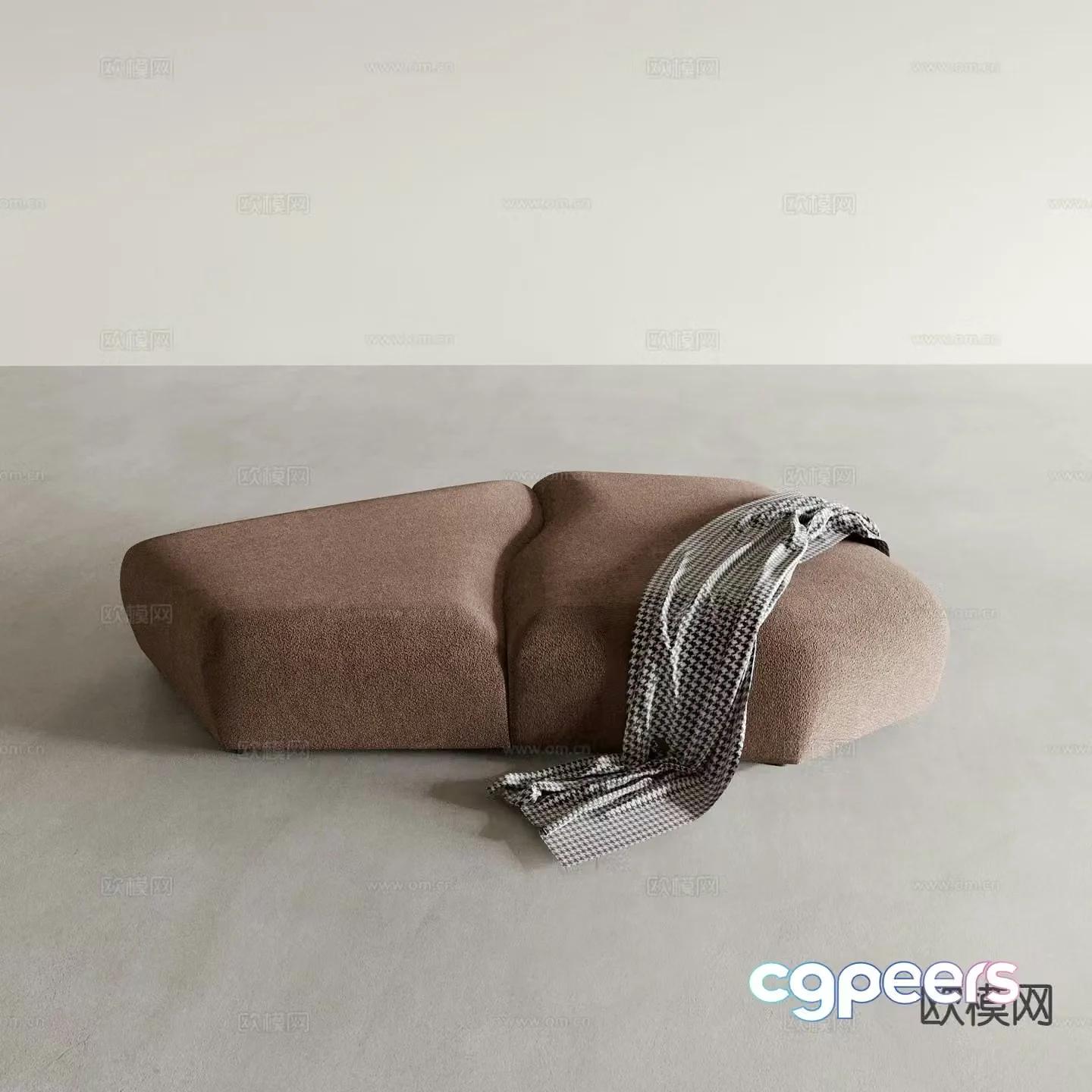 Stool Sofa Stool Shoe Changing Stool 3D Model