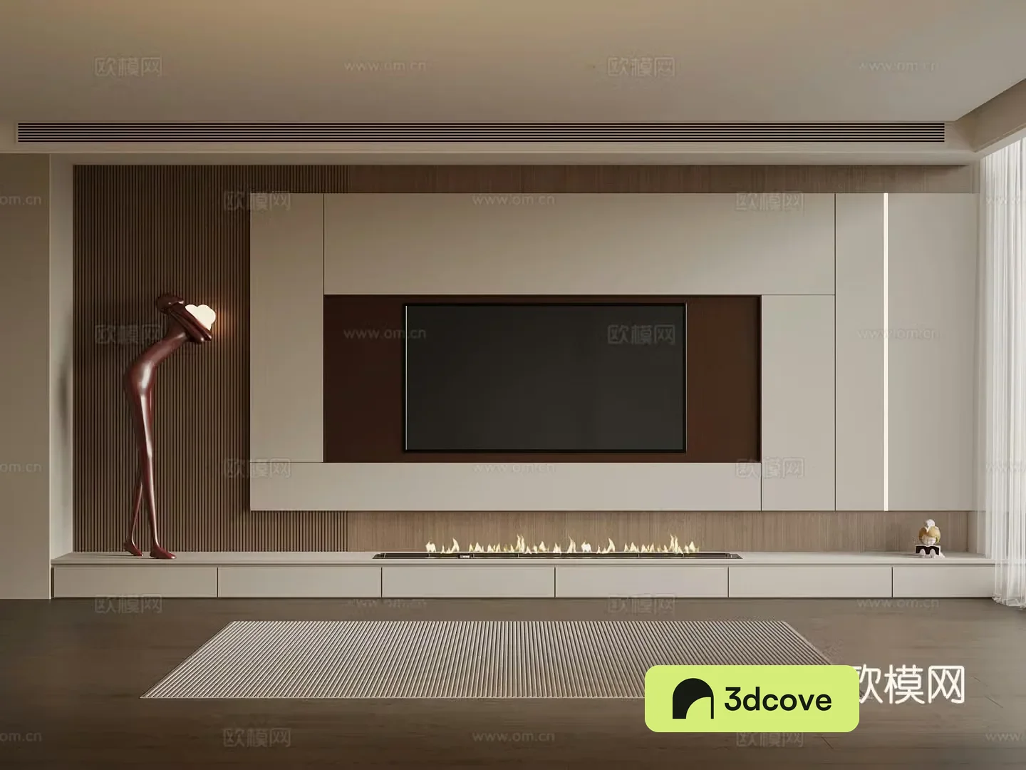TV background wall Italian modern background wall