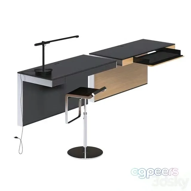 3ds Max Free – Sequel Wall Desk