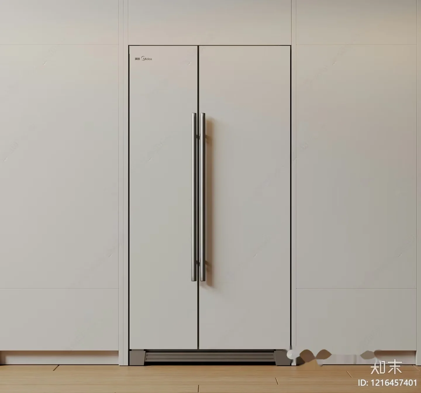 White Refrigerator 3D Model – 15555 – CORONA Render