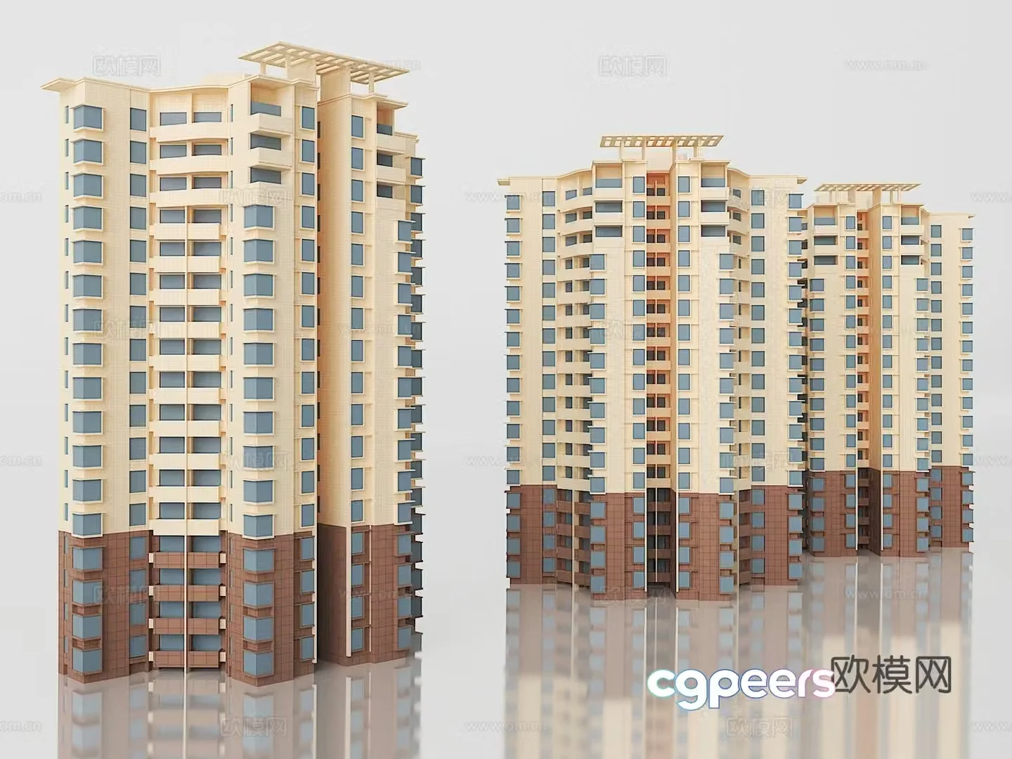 3D model of residential building