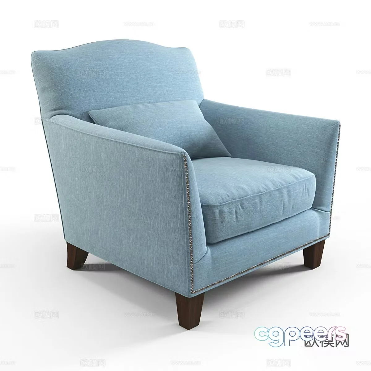 Single sofa 3d model