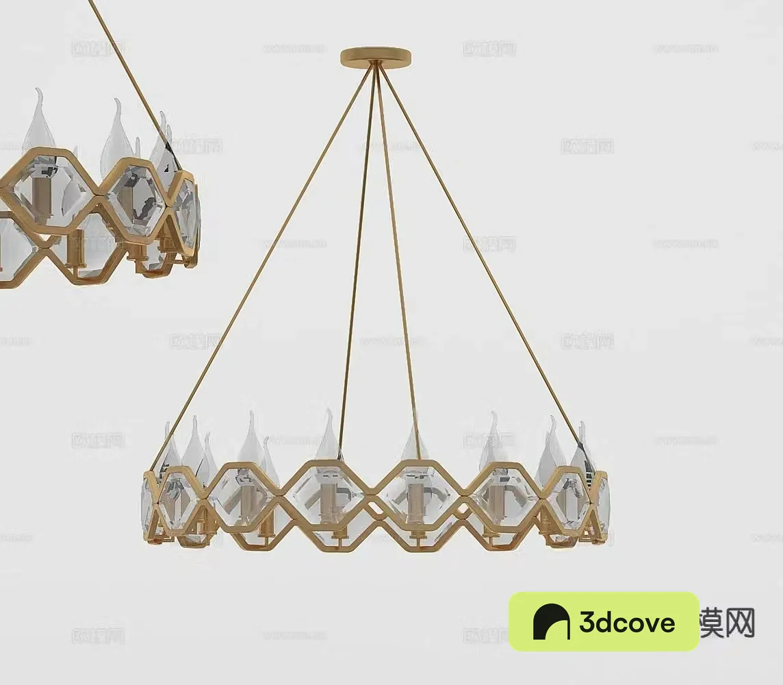 Modern crystal chandelier