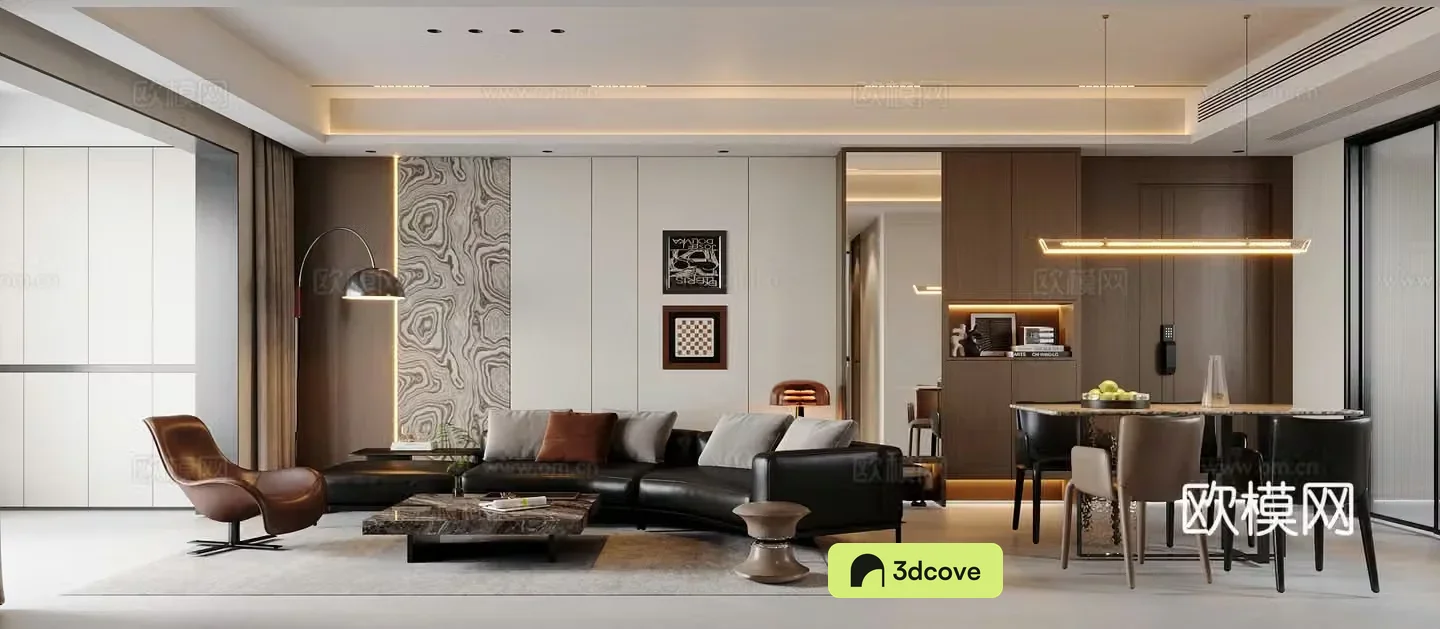 Italian home living room integrated living room large living room vertical living room design