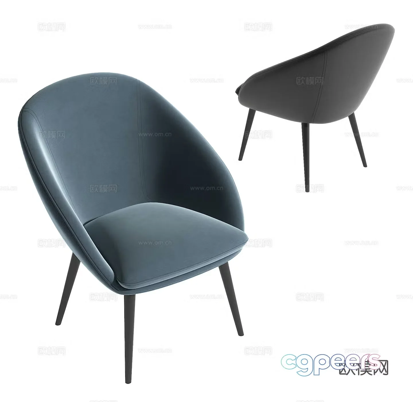 Modern leisure chair 3d model