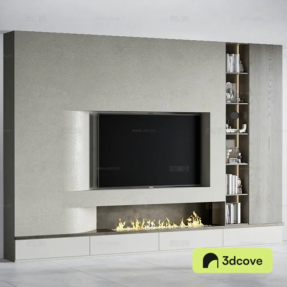 Modern TV background wall
