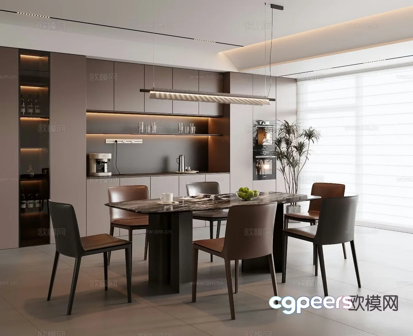 Italian restaurant 3d model