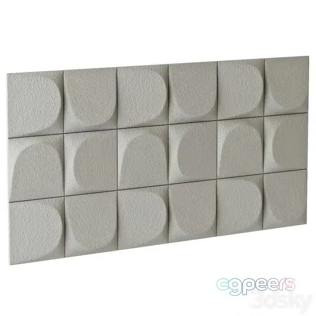 3ds Max Free – Wooddi 3D Blocks Bread Brick Wall Panel HLB6012-3A
