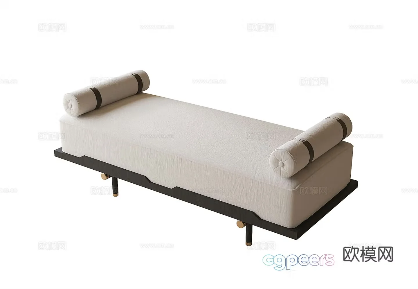 New Chinese footrest bedside stool 3D model