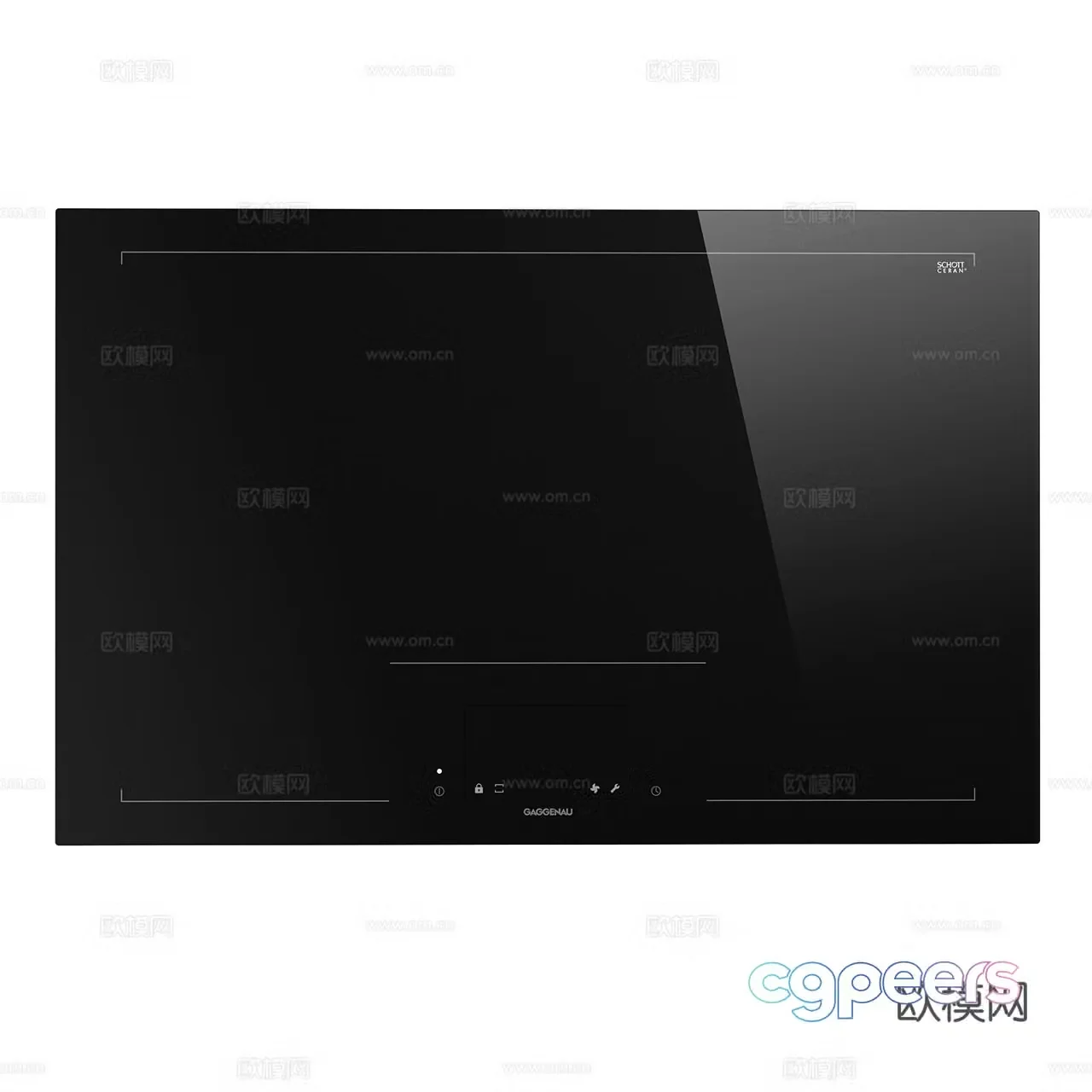 Gaggenau Induction Cooker Minimalist Induction Cooker Induction Cooker 3D Model