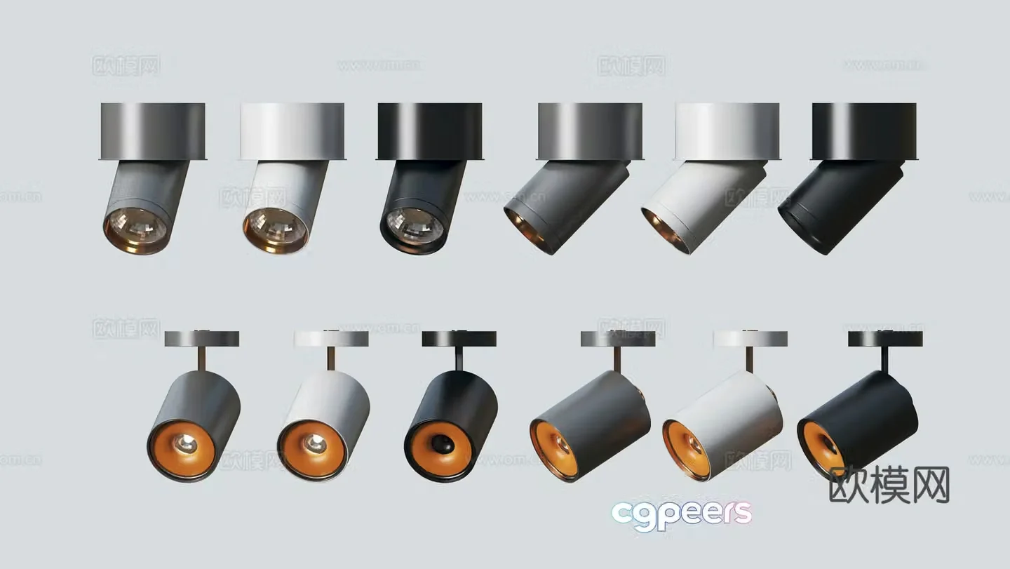 Modern downlight spotlight 3d model