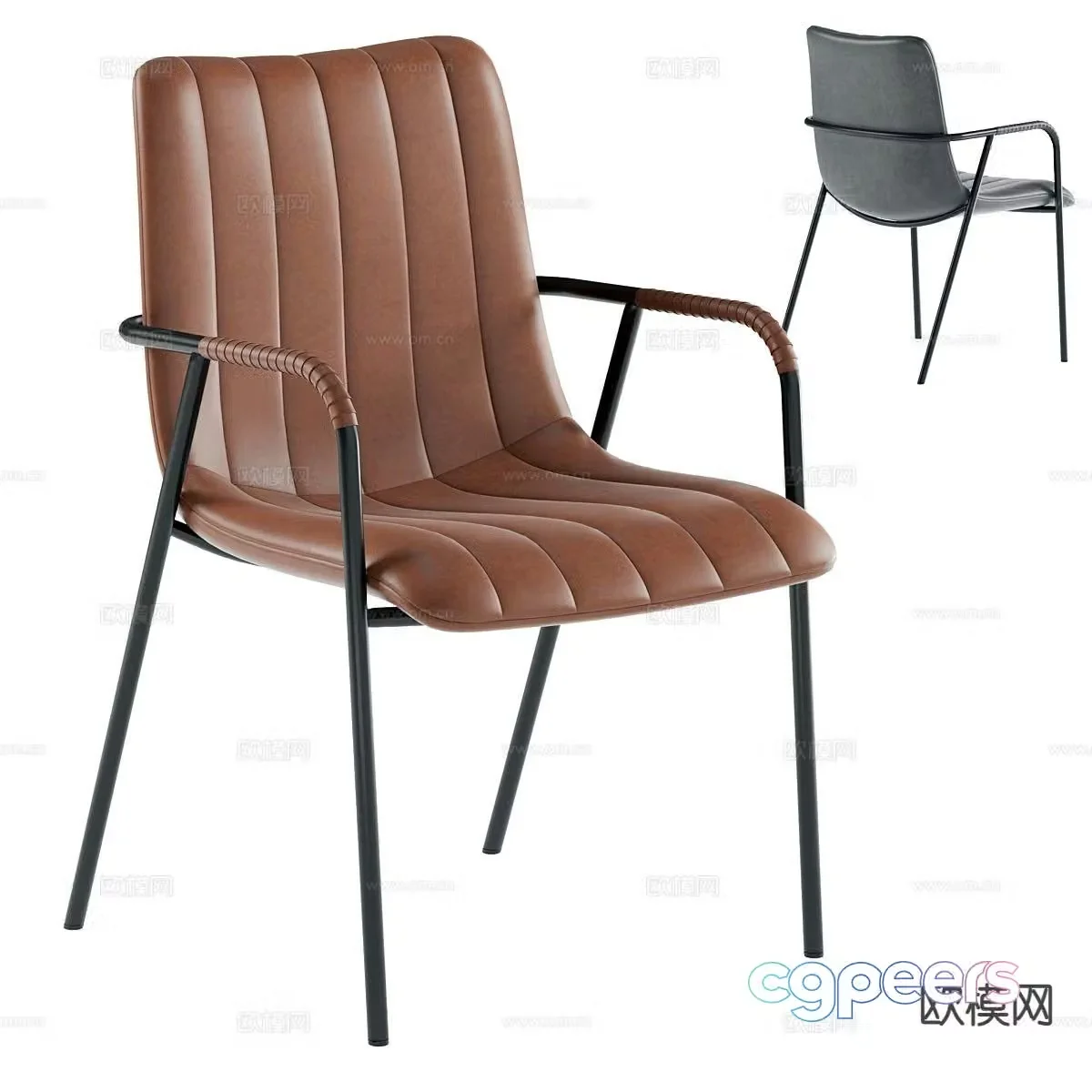 Italian style chair single chair 3d model