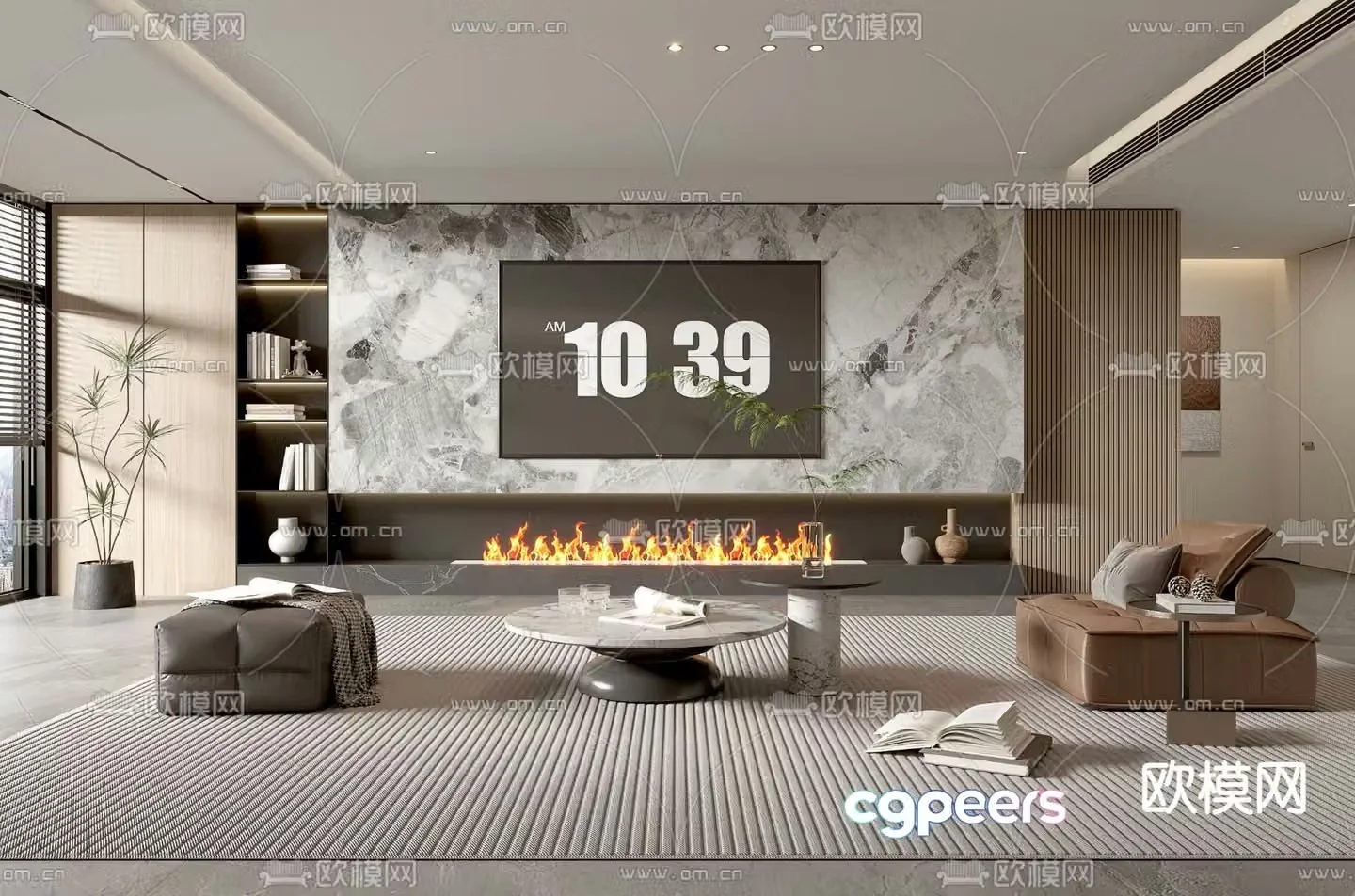 Modern living room 3d model