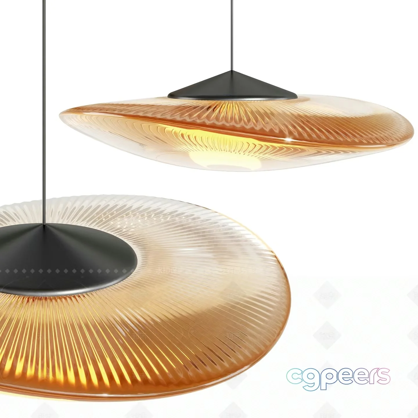 Gold Light Fixture 3D Model – 8186 – VRAY Render