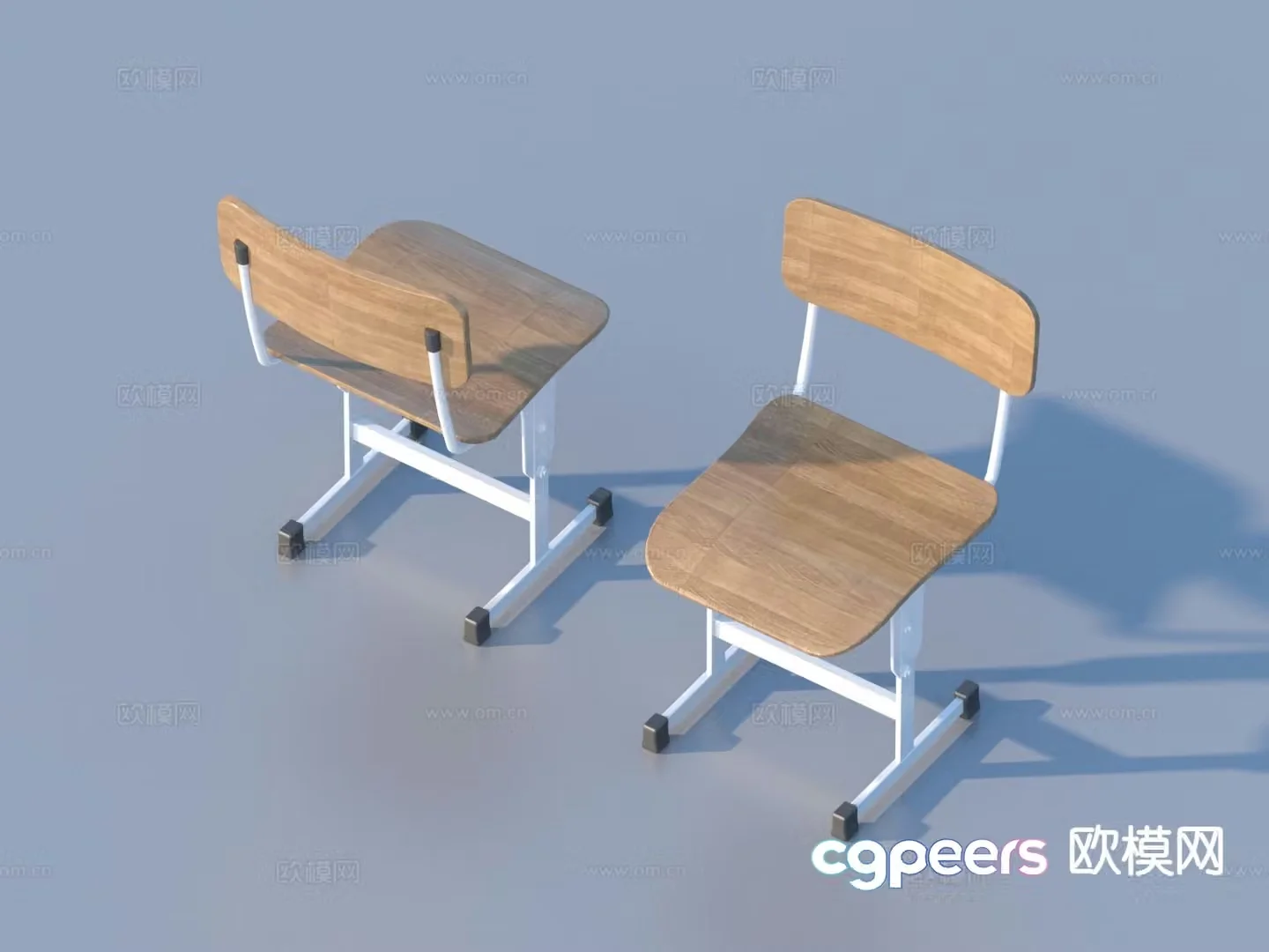 chair study chair classroom chair 3d model