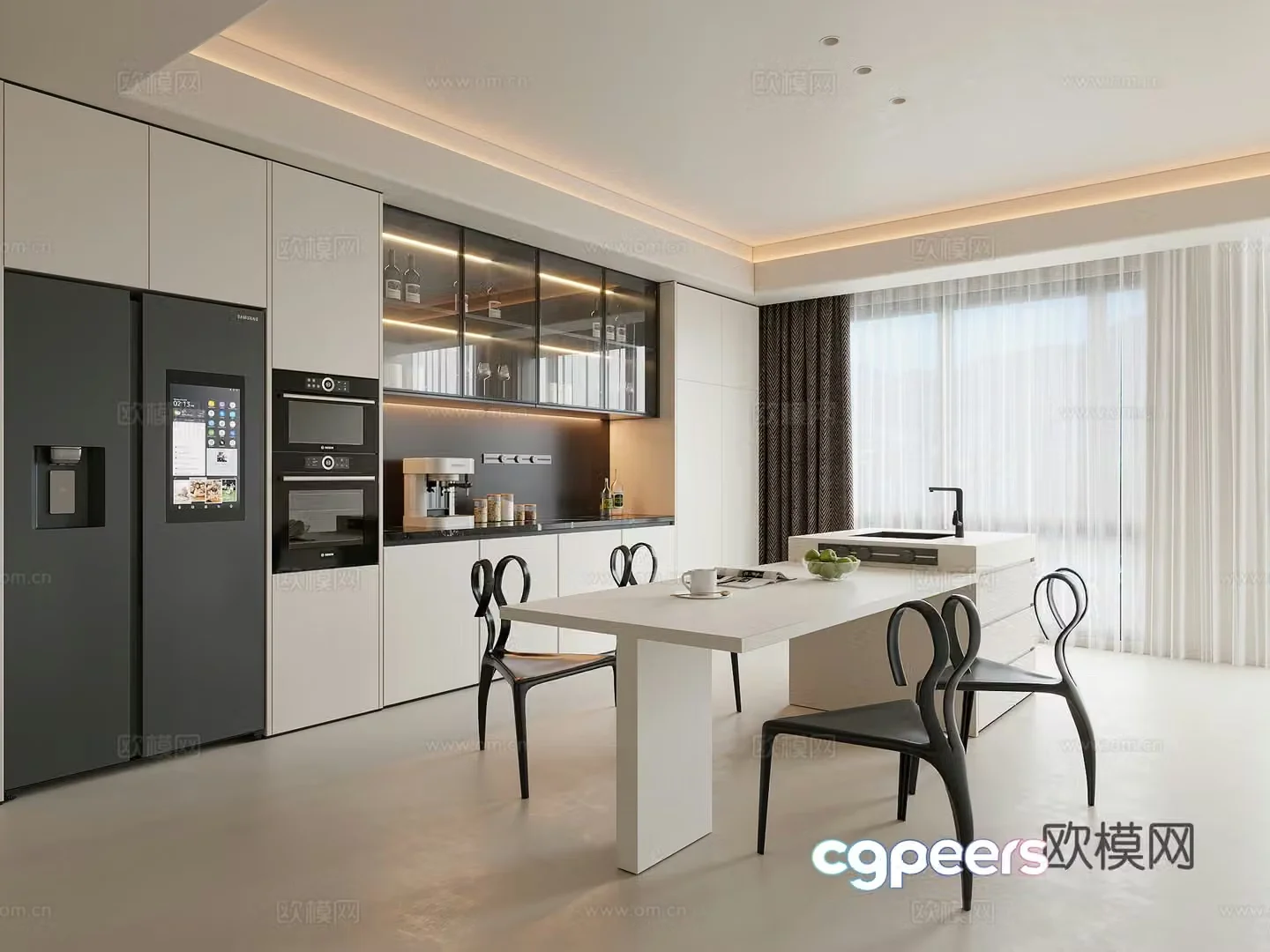 Modern restaurant 3d model