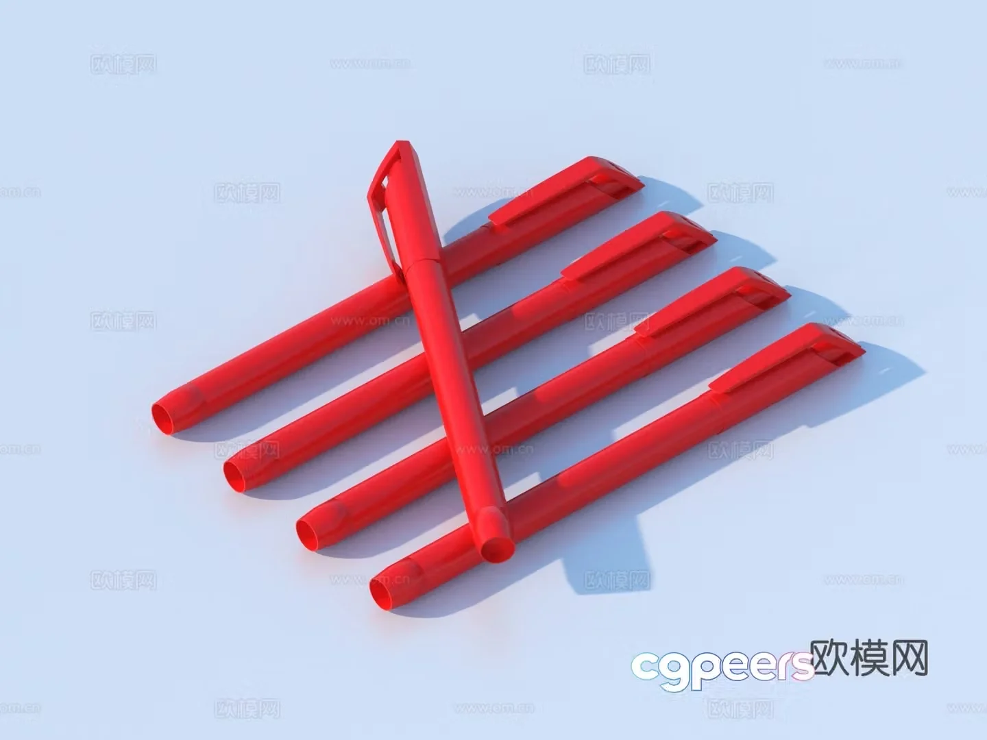 Pen Ballpoint Pen Fountain Pen Watercolor Pen 3D Model