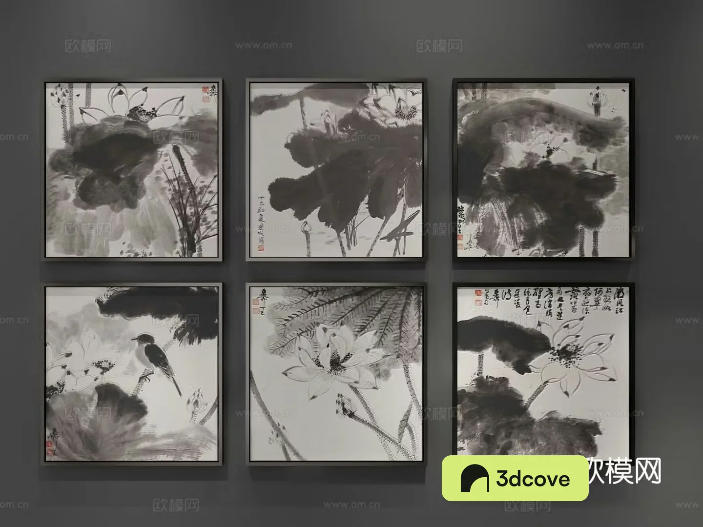 New Chinese style decorative painting ink painting hanging painting