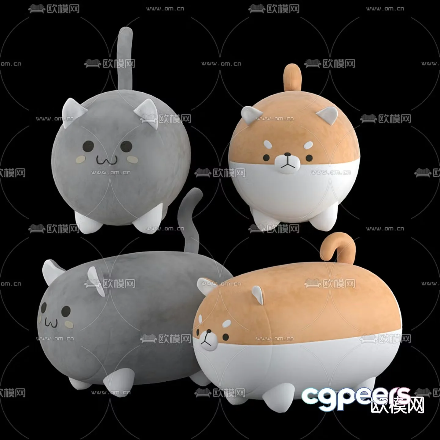 Plush toy doll 3d model