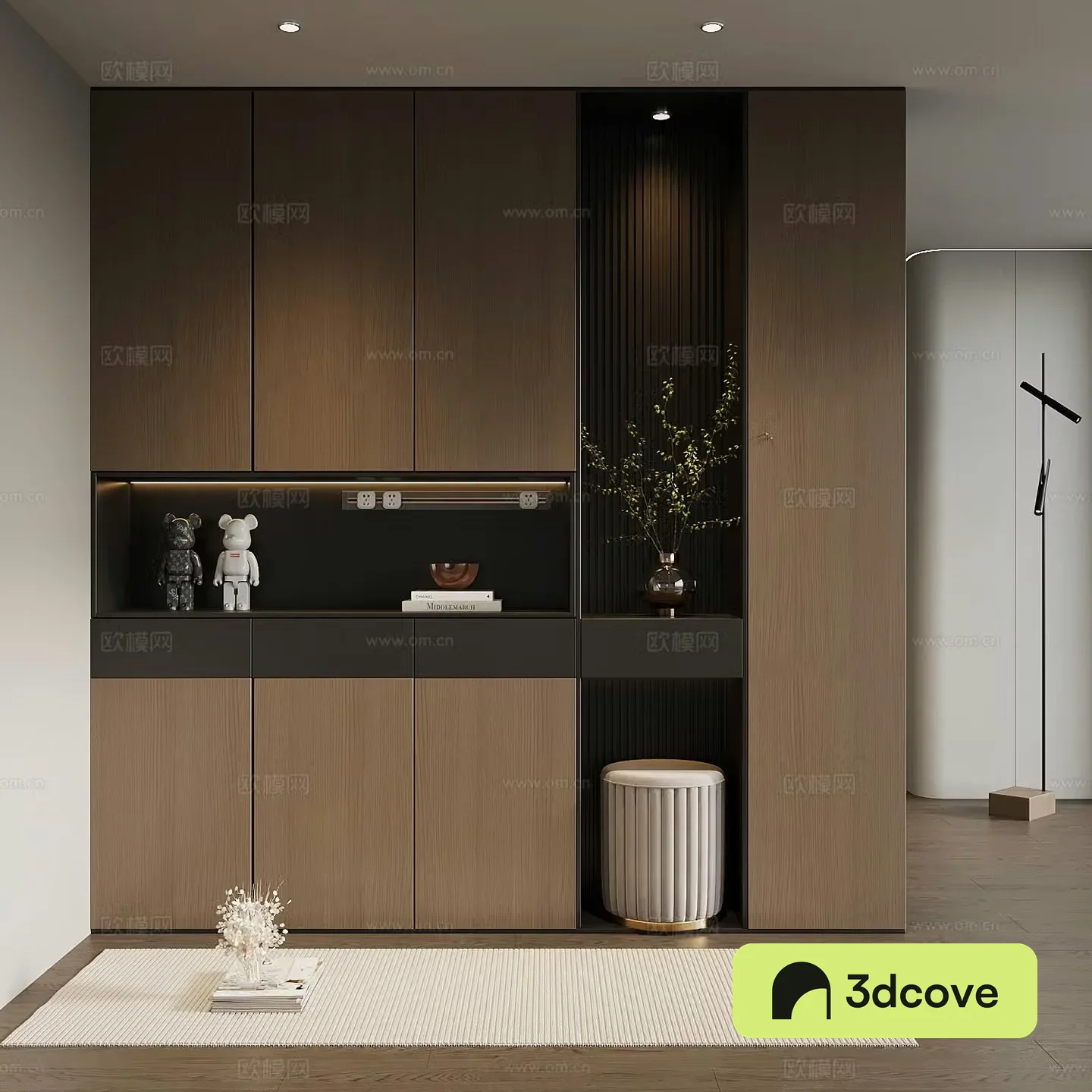 Shoe cabinet Italian minimalist porch cabinet entrance shoe cabinet entrance porch background