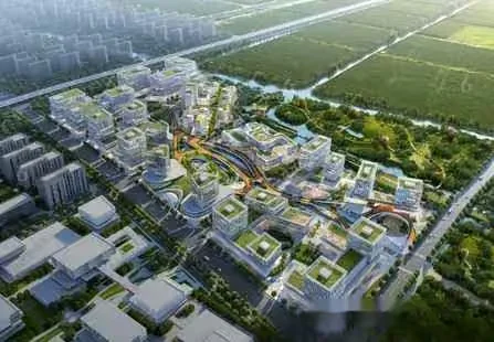 Aerial View Of A City 3D Model – 5589 – VRAY Render