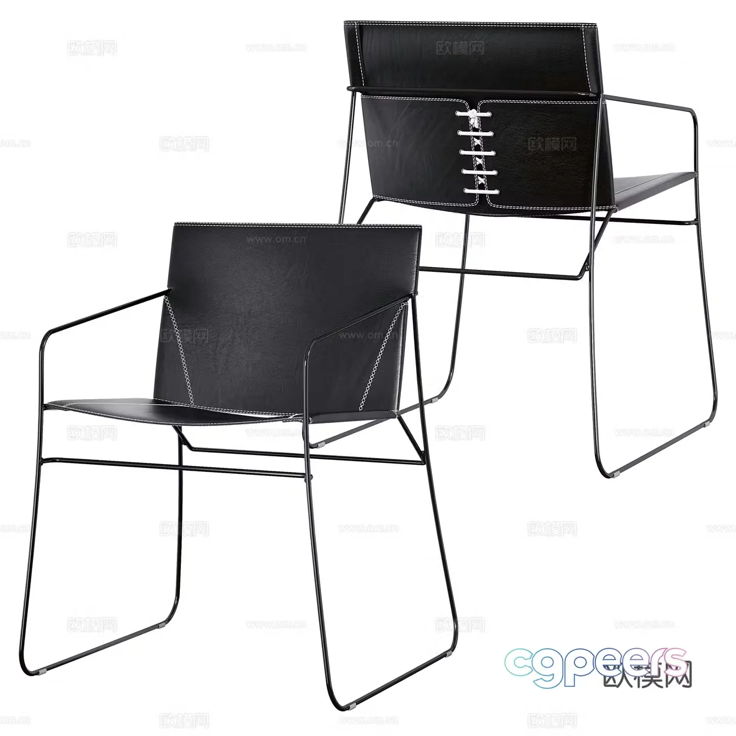 Modern Italian Airnova Sumy Armchair 3d Model