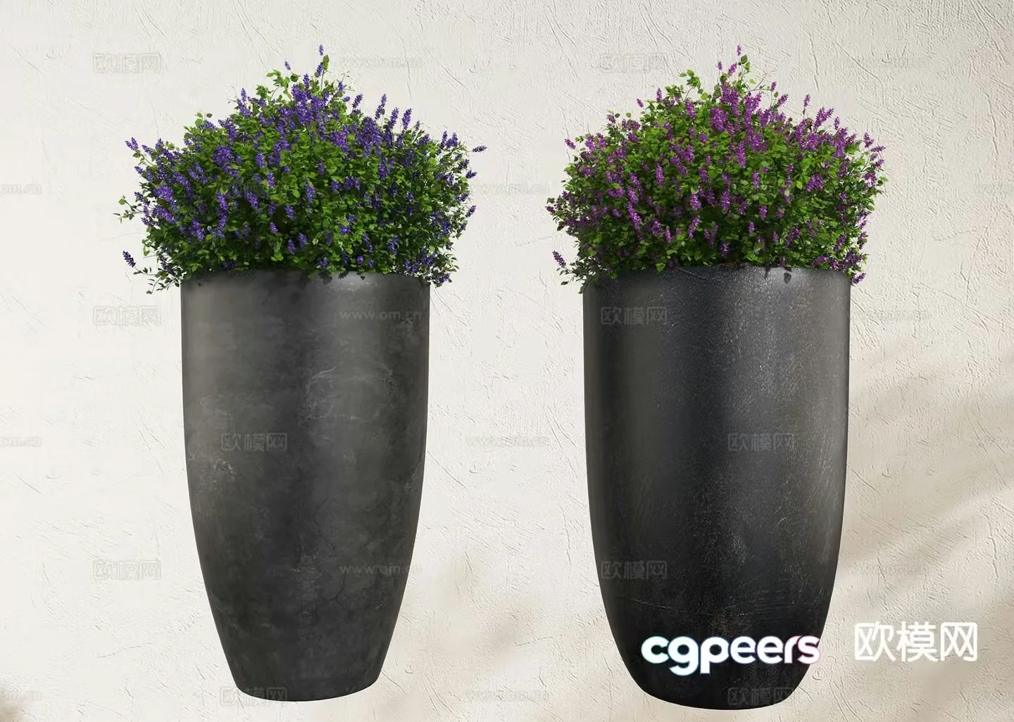 Plant flower pot flower trough flower pond flower bowl 3D model
