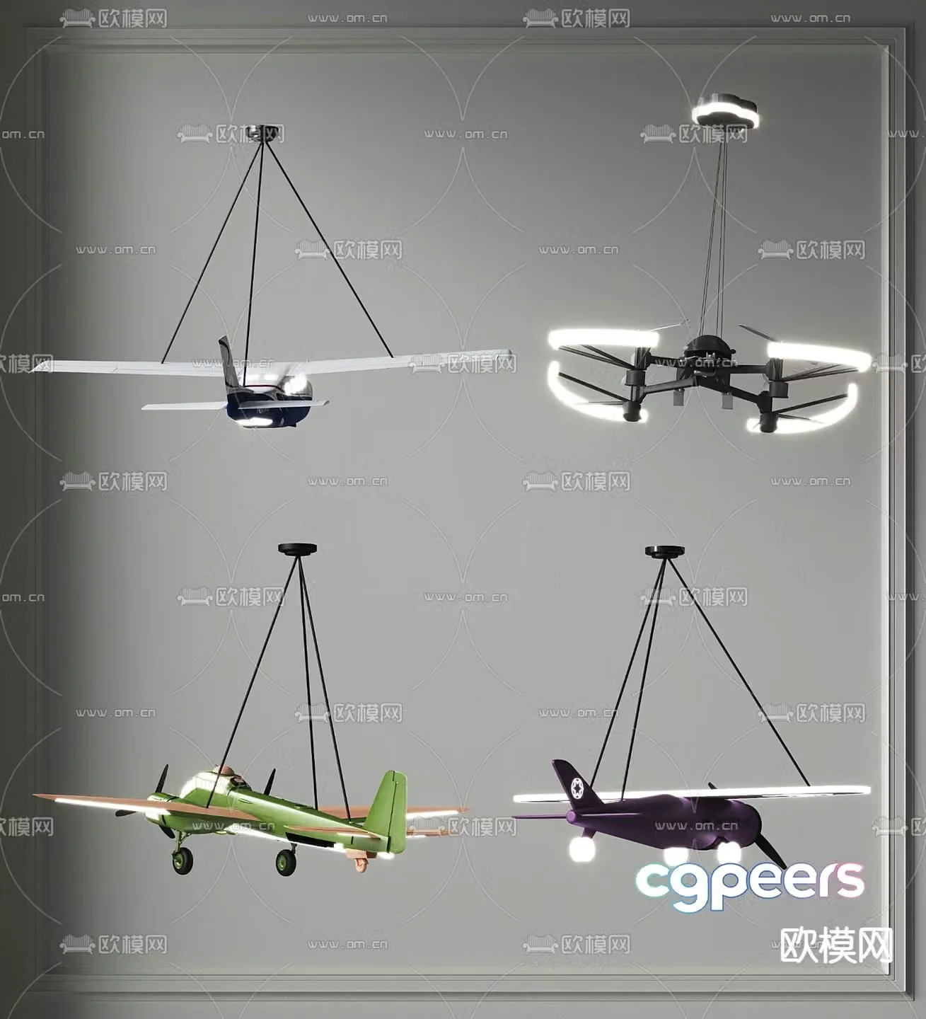 Children’s Chandelier Cartoon Chandelier 3d Model