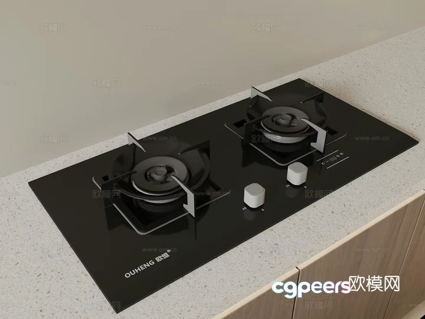 Kitchen supplies Modern gas stove Gas stove Stove 3D model