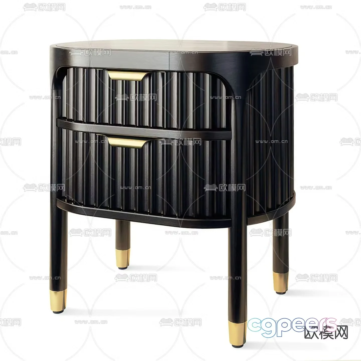 Nordic bedside table 3d model