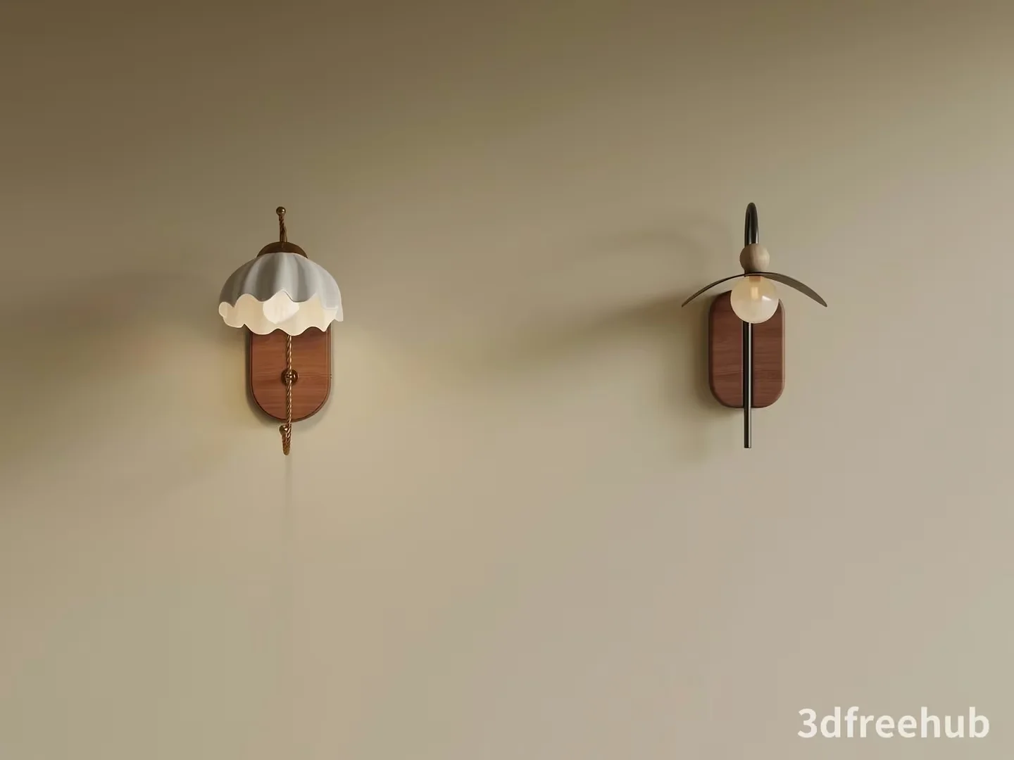 Modern Wall Sconces 3D Model – 22017 – VRAY Render