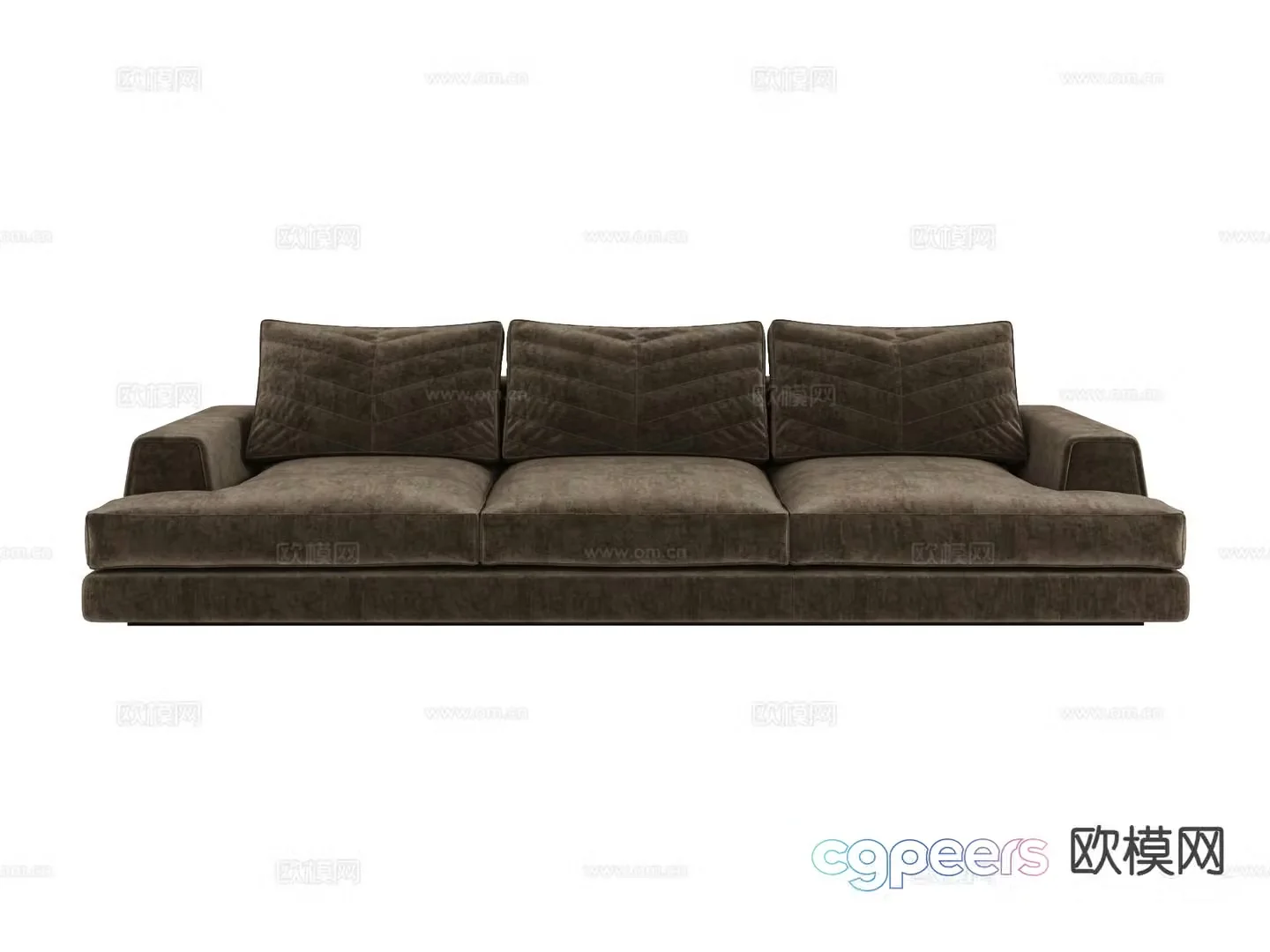 visionnaire three seater sofa 3d model