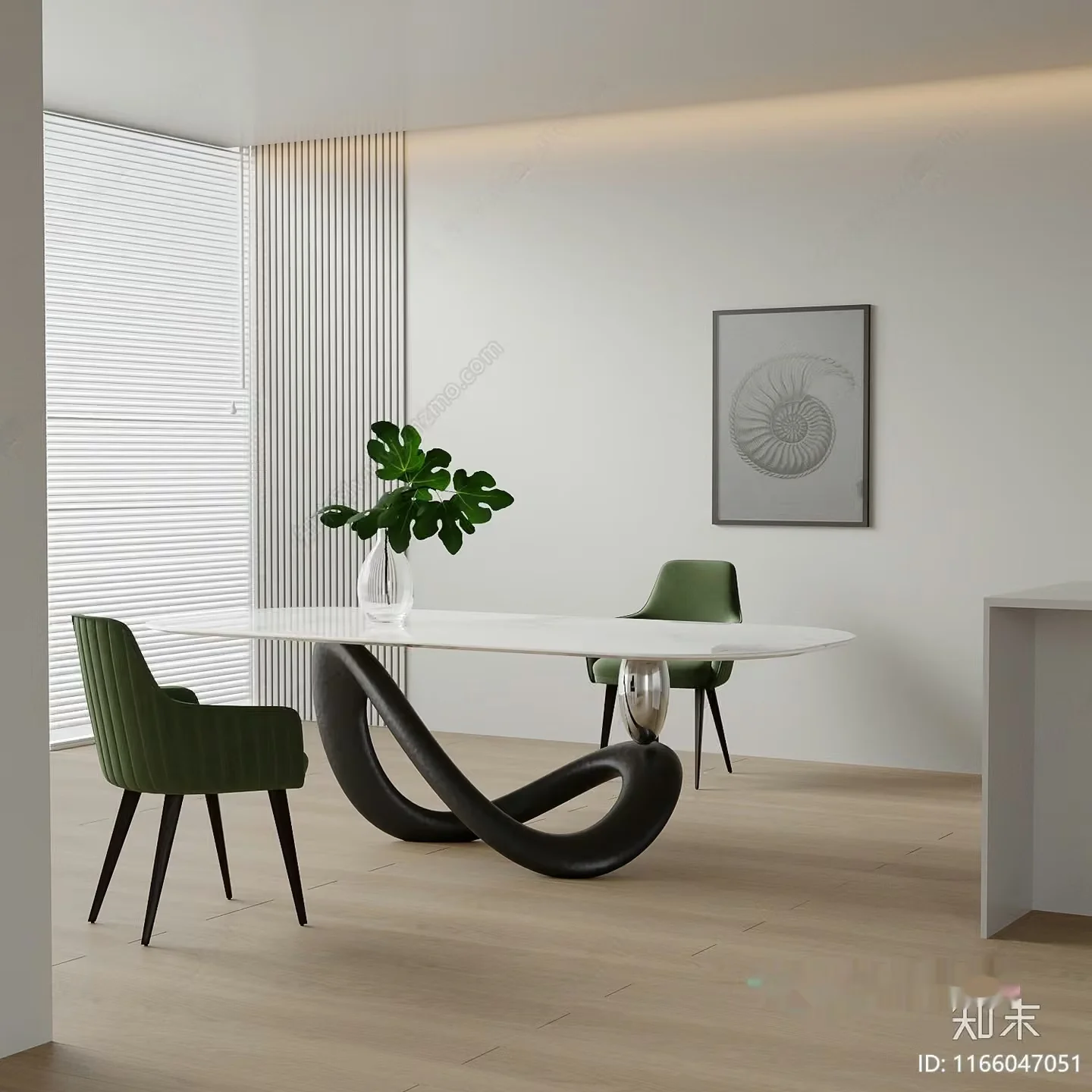 Modern Dining Room 3D Model – 2246 – VRAY Render