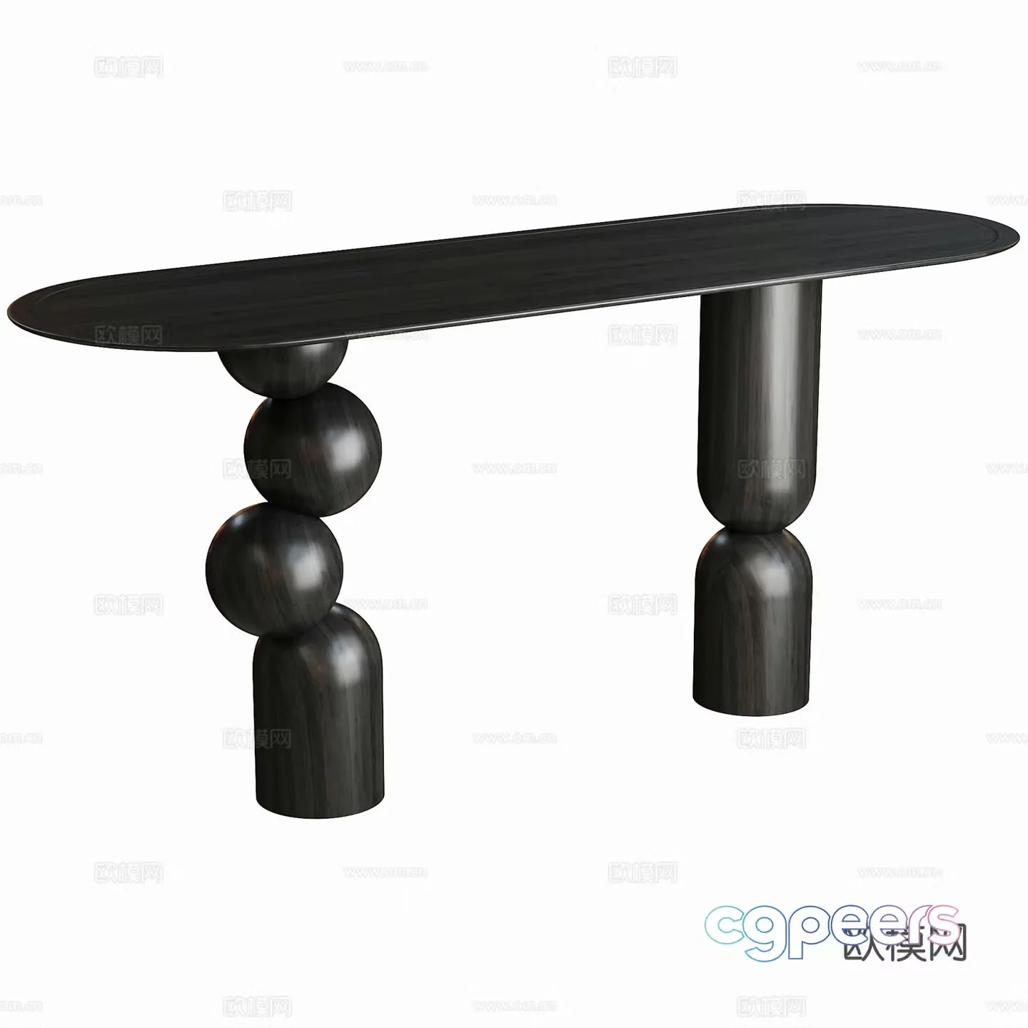 Modern living room entrance table table 3d model