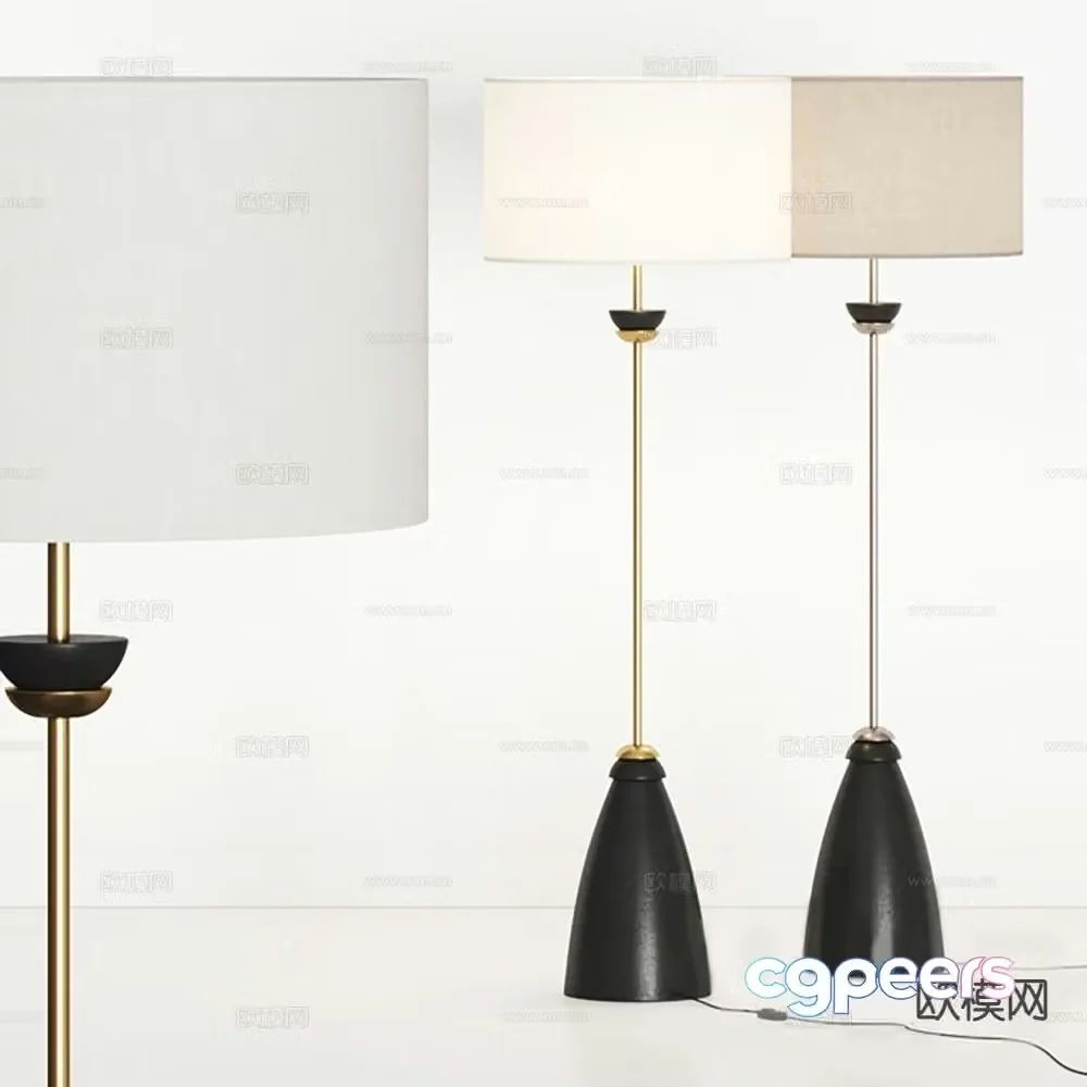 Modern art lamp floor lamp 3d model